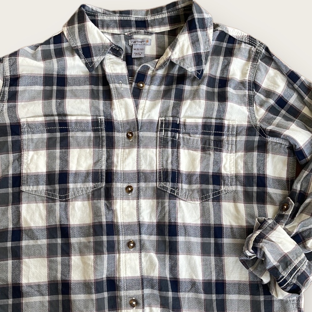 CARHARTT | Lightweight Button Down Plaid Flannel